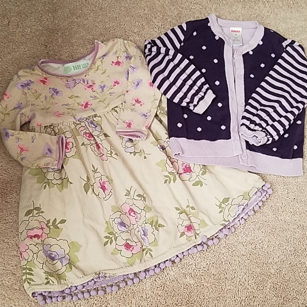 2T dress and sweater bundle